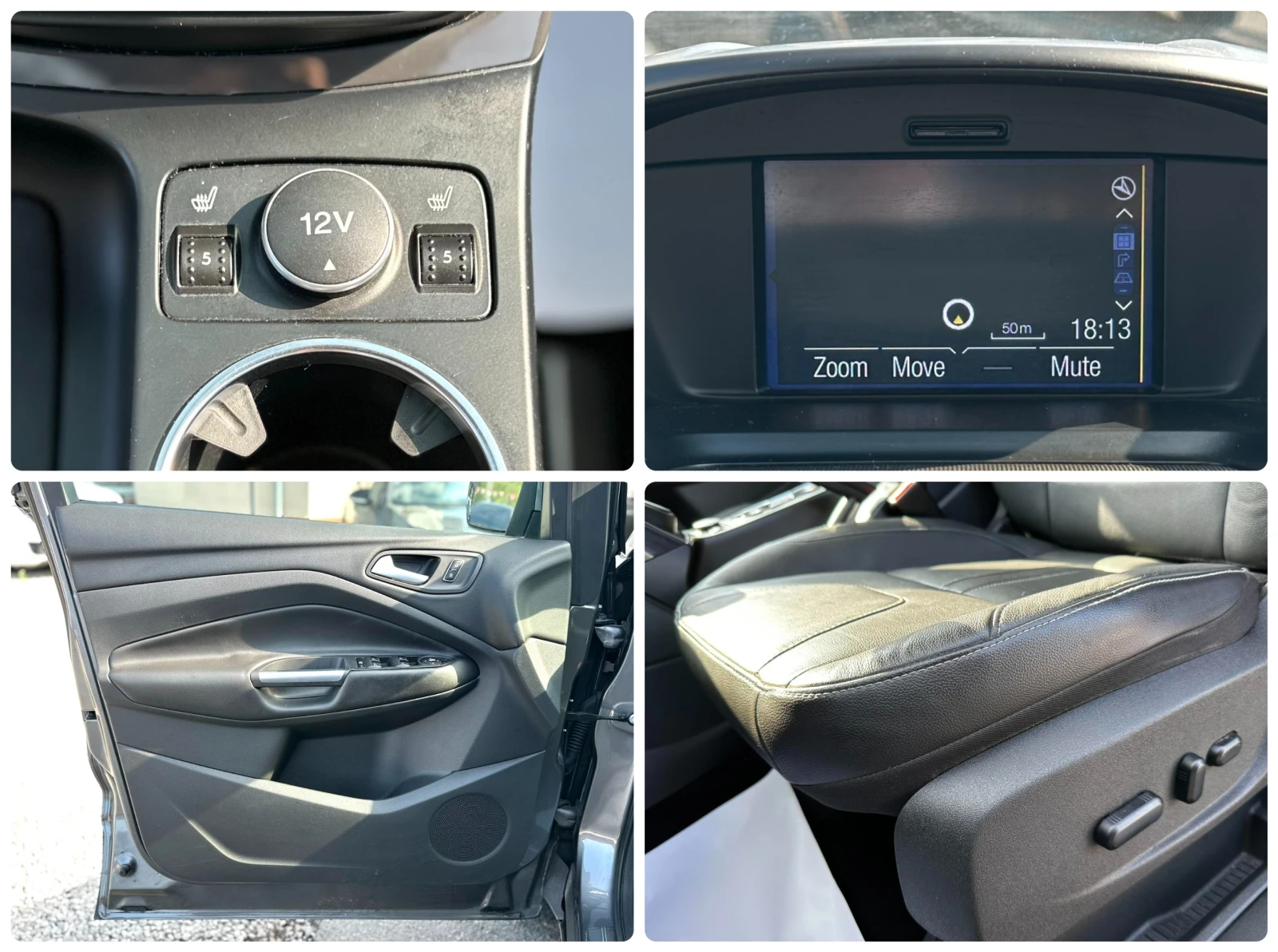 Ford Kuga 2.0D 163HP 93 000KM AUTOMAT KEYLESS КОЖА, снимка 14 - Автомобили и джипове - 55434767