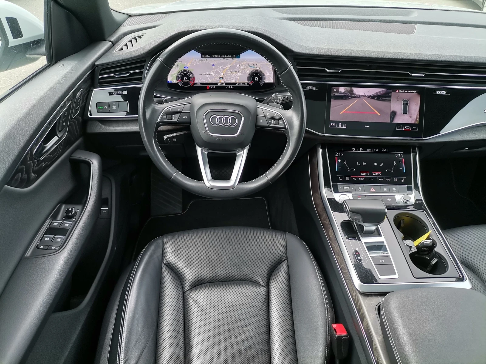 Audi Q8 55TFSI/S-line/BlackOptic/360/100хил.км , снимка 16 - Автомобили и джипове - 54285297