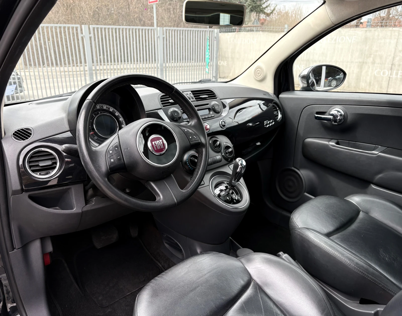 Fiat 500 1.2i, АВТОМАТИК, КОЖА, ПЕРФЕКТЕН, снимка 10 - Автомобили и джипове - 53912566