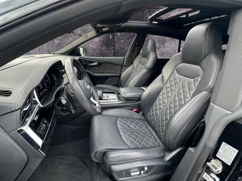 Audi Q8 5.0TDI#3xSLINE#B&O#MATRIX-LASER#PODGREV#OBDUH#PANO, снимка 9 - Автомобили и джипове - 52411448