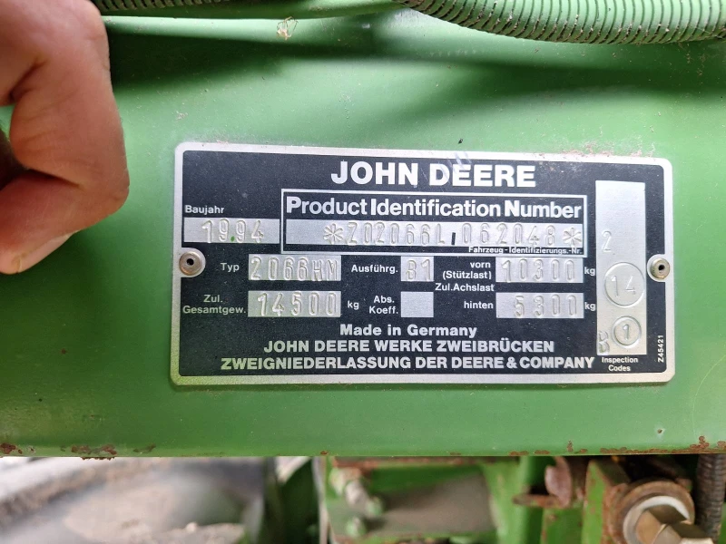 Комбайн John Deere 2066HM, снимка 6 - Селскостопанска техника - 49493810