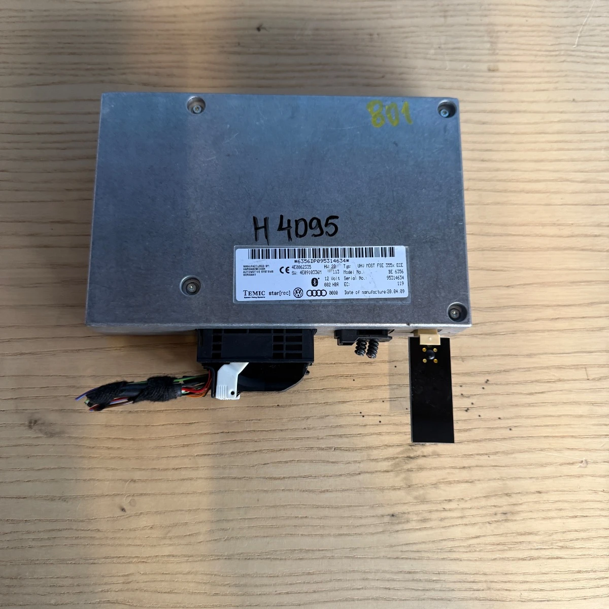 Bluetooth Hands-Free модул за Audi A6 4F A8 D3 Q7 4L 4E0862335-4095