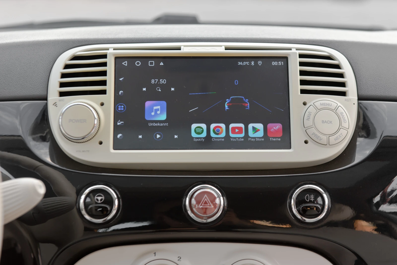 Fiat 500 1.2i-ANDROID-NAVI - 122���.�� - �������� ������� | Mobile.bg � ����������� 12