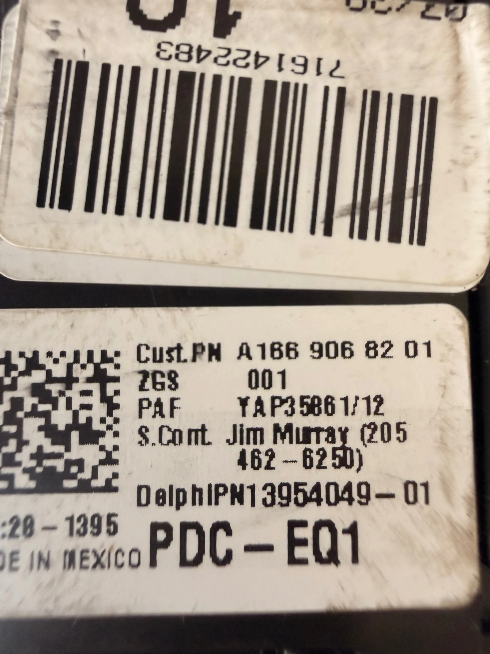 A1669068201 Бушонно табли  MERCEDES BENZ GLE  A 166 906 82 01 Delphi  13954049-01, снимка 3 - Части - 55309372
