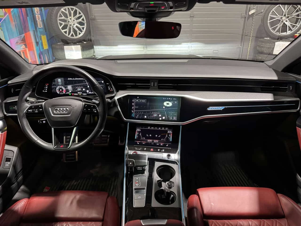 Audi S7 * SPORT | BLACK OPTICS | LEATHER PKG | RED INT! * , снимка 11 - Автомобили и джипове - 56277542