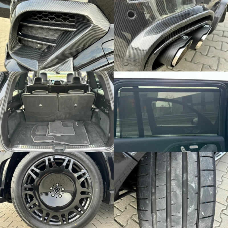 Mercedes-Benz GLS 400 #BRABUS#3xCARBON#PANO#SOFTCL#BURM#HEADUP, снимка 14 - Автомобили и джипове - 48240393