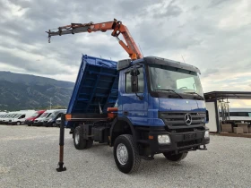 Mercedes-Benz Actros 1850 * V8 * 4 x 4 * ATLAS 155.1 * Самосвал с Кран, снимка 7