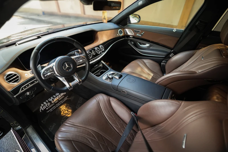 Mercedes-Benz S 63 AMG LONG| DESIGNO| BURMESTER| CARBON CERAMIC| TV| FULL, снимка 8 - Автомобили и джипове - 51615453
