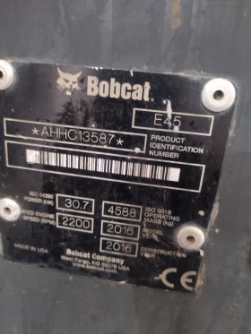 Багер Bobcat E45, снимка 7 - Индустриална техника - 45520710