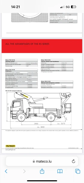 Автовишка Друга марка Palfinger Bison 35 TKA, снимка 16