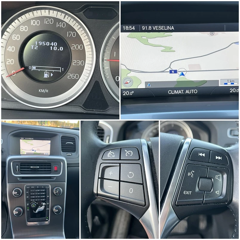 Volvo V60 2.0 D3  163кс EURO 5B АВТОМАТ NAVI ВНОС ИТАЛИЯ, снимка 13 - Автомобили и джипове - 55749249
