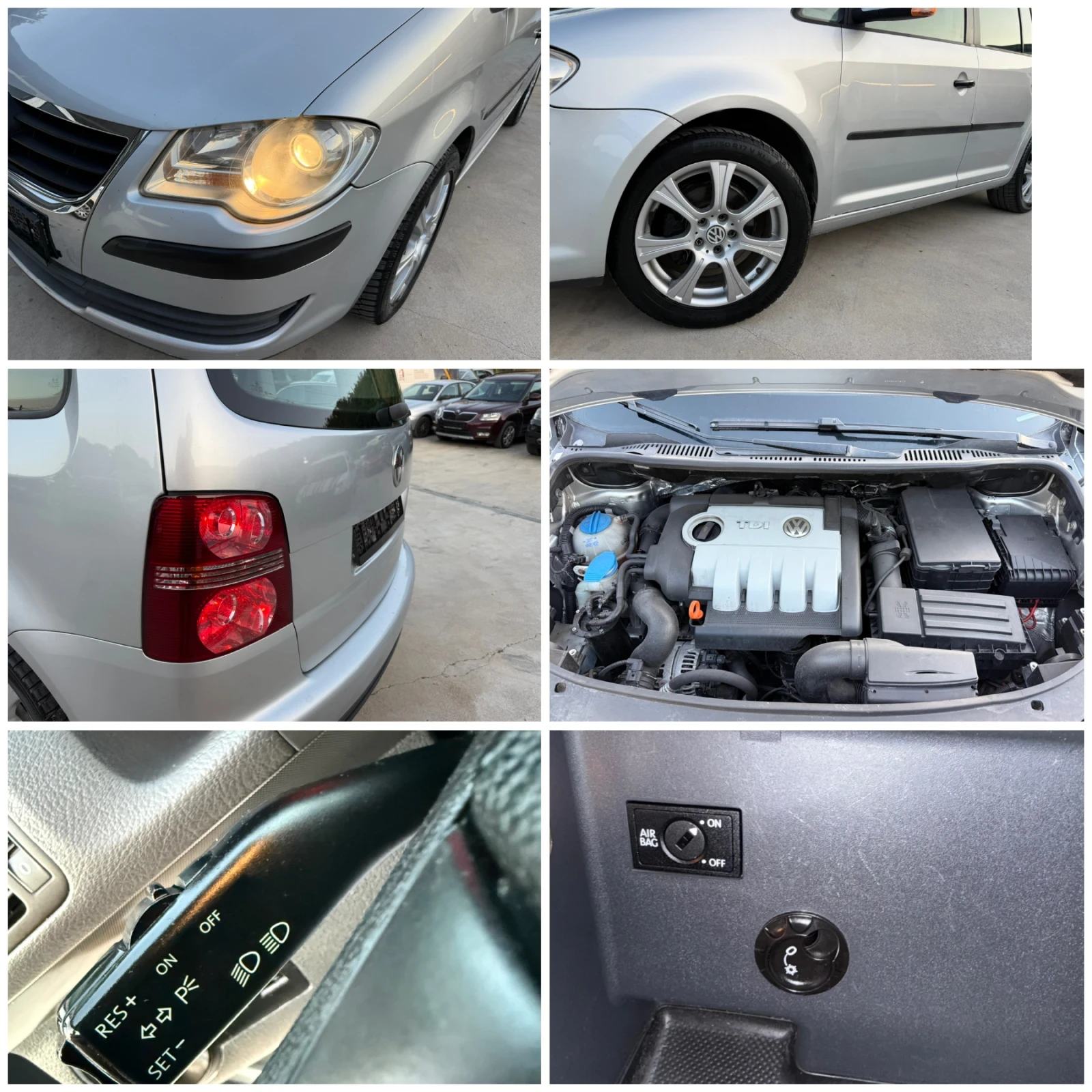 VW Touran 1.9TDI 2 БРОЯ НАЛИЧНИ, снимка 16 - Автомобили и джипове - 55564269