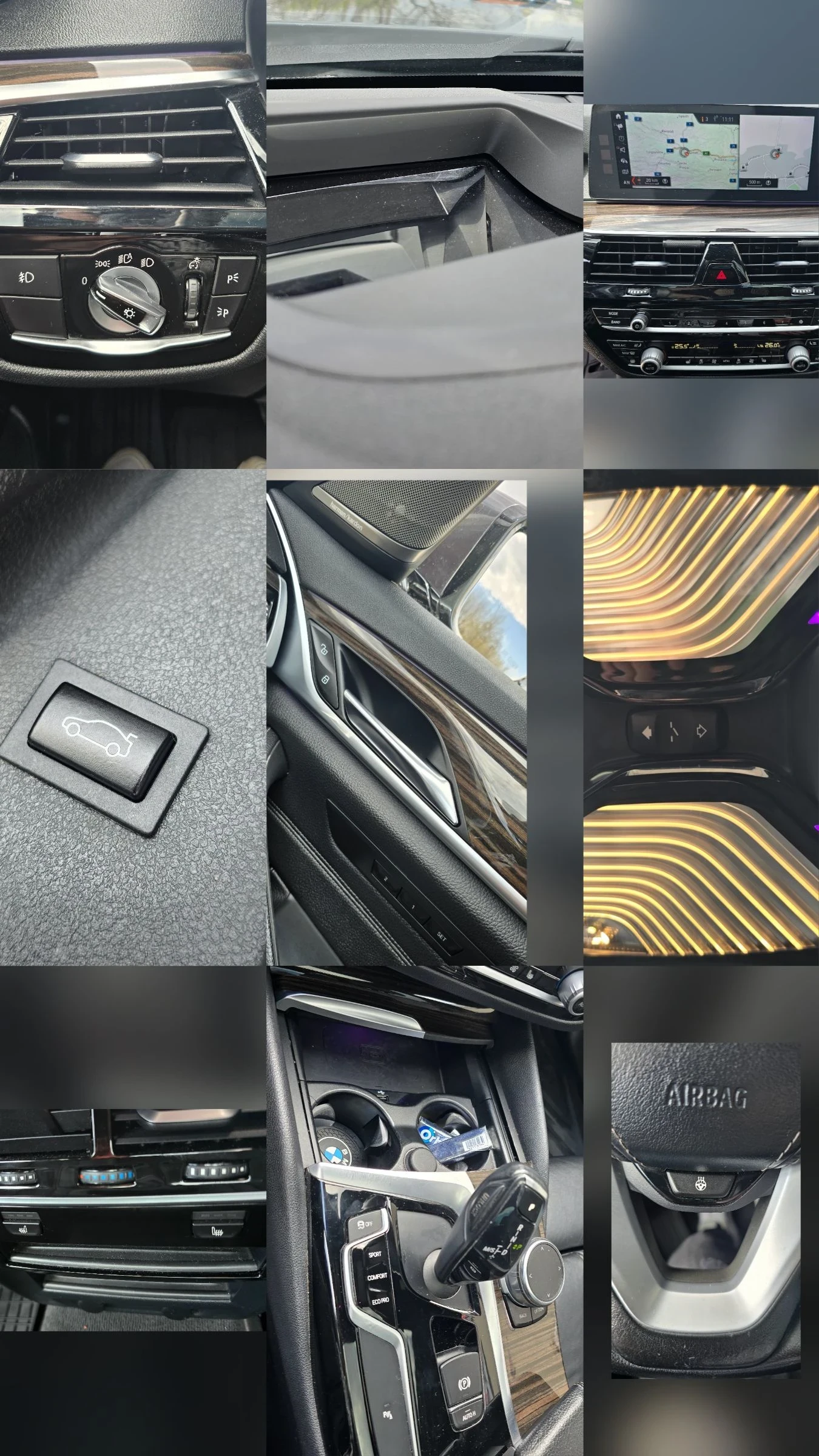 BMW 530  530i B48  Head UP/ Harman Kardon , снимка 15 - Автомобили и джипове - 54021317