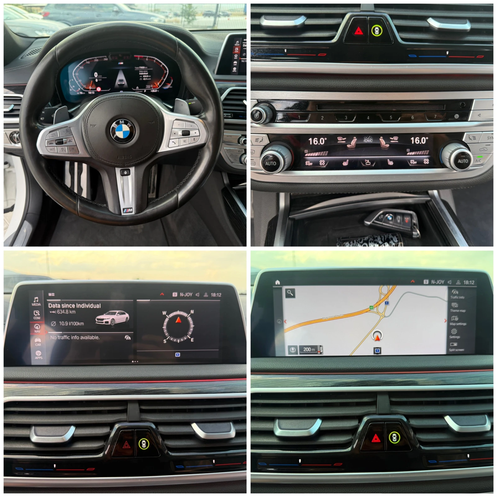 BMW 740 740i Long M paket Собствен лизинг !!!, снимка 16 - Автомобили и джипове - 55796820