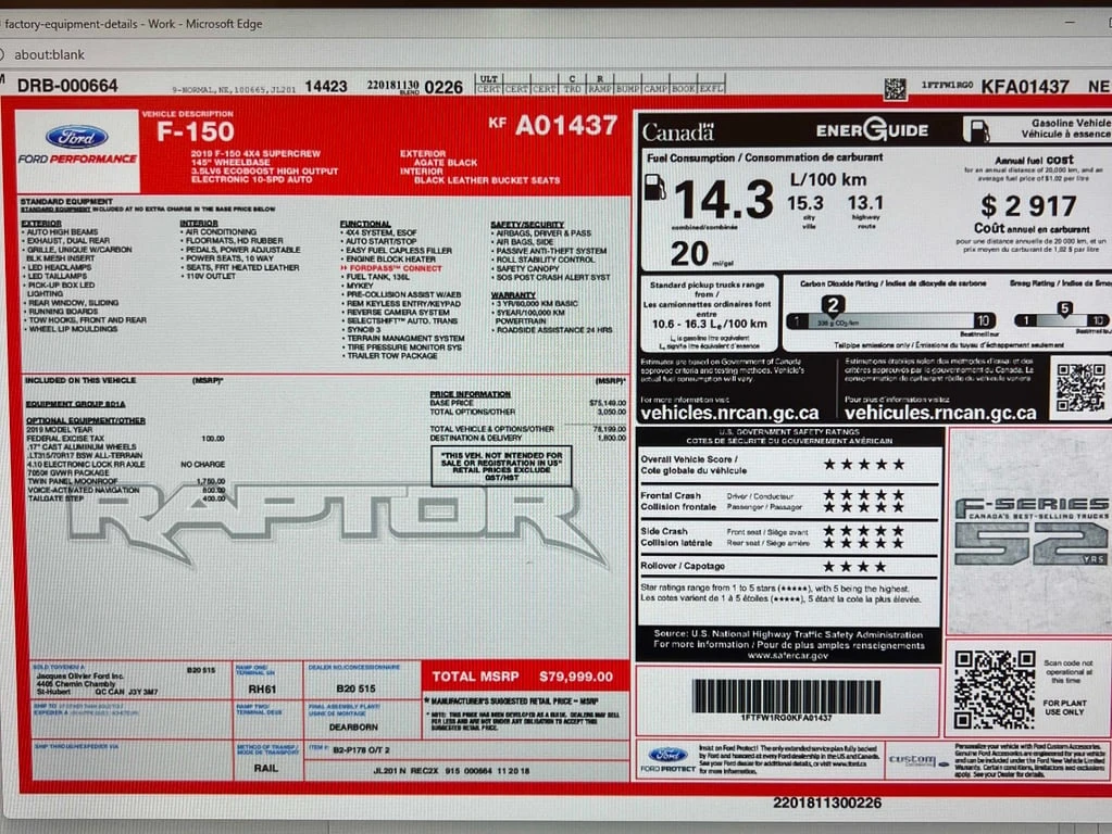 Ford F150 2019 RAPTOR *   *  | Mobile.bg   13