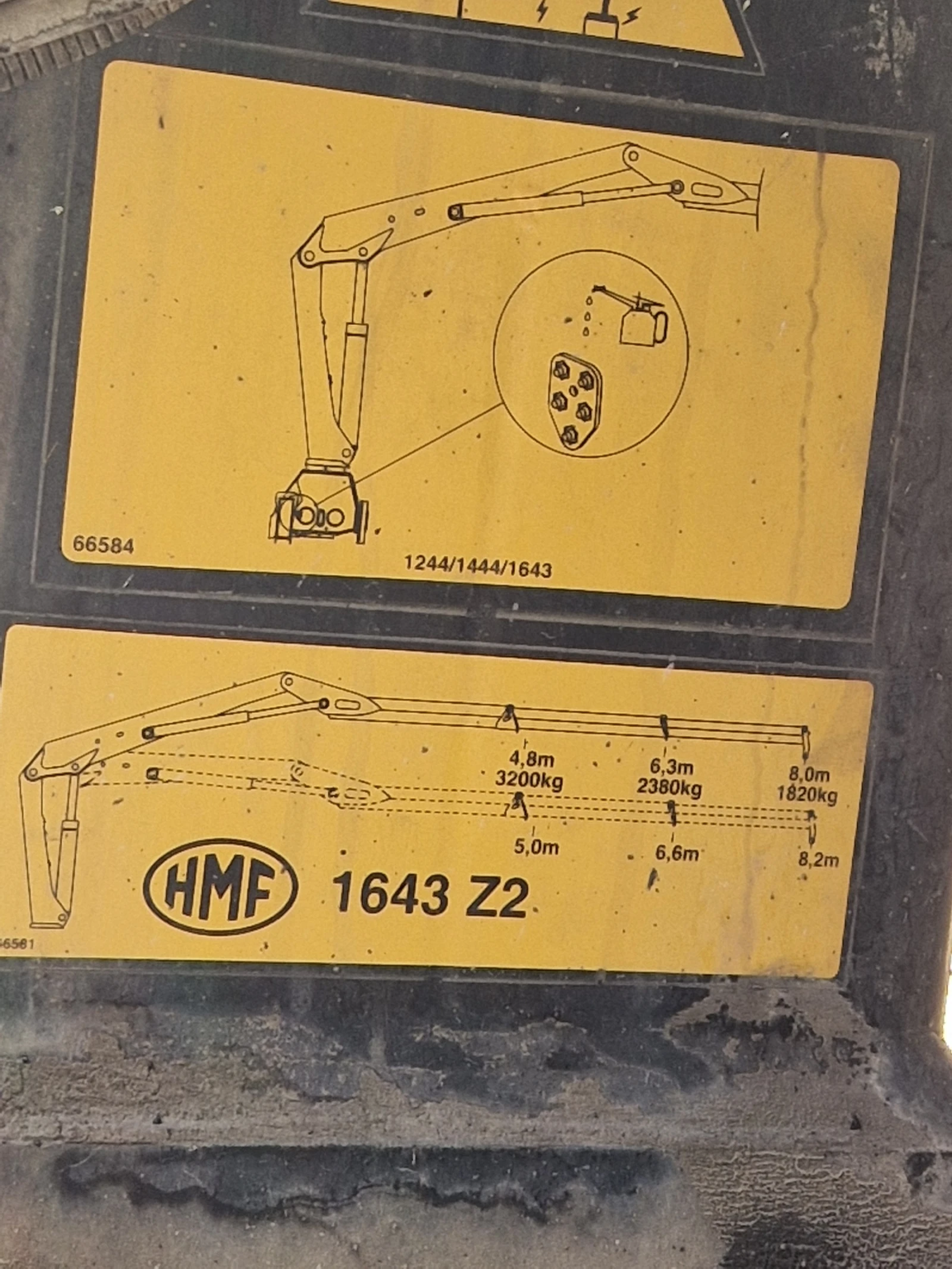 Автокран Друга марка HMF 1643 Z2 - изображение 4
