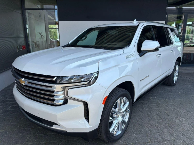 Chevrolet Suburban 6.2 V8 HIGH COUNTRY/PANO/HEAD UP/360/BOSE/7-МЕСТЕН, снимка 3 - Автомобили и джипове - 52132298