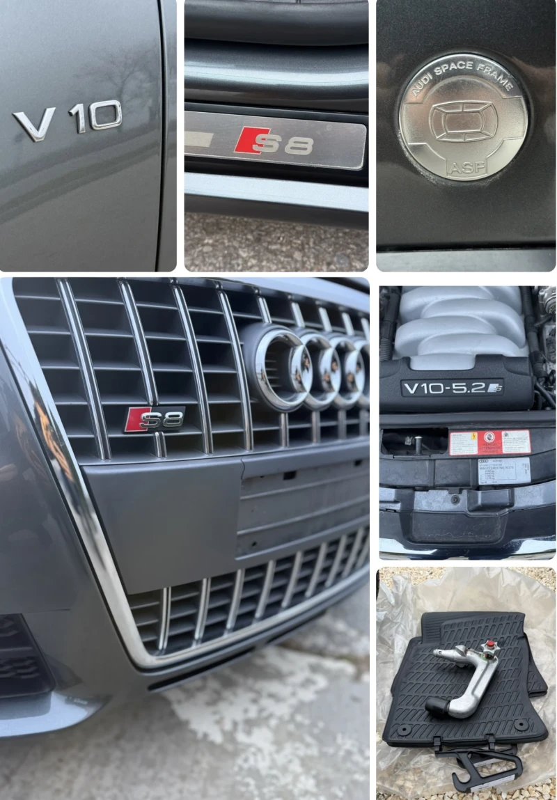 Audi S8 CERAMIC/ CARBON/ BOSSE/ FULL/, снимка 8 - Автомобили и джипове - 52891462