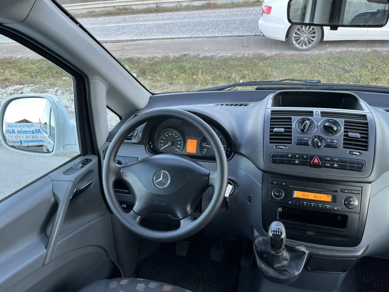 Mercedes-Benz Vito 2.2CDI 116кс 6 СКОРОСТИ LONG 9 МЕСТА КЛИМАТИК , снимка 12 - Бусове и автобуси - 48437593