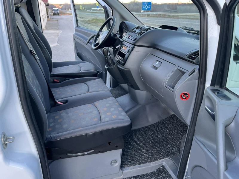 Mercedes-Benz Vito 2.2CDI 116кс 6 СКОРОСТИ LONG 9 МЕСТА КЛИМАТИК , снимка 11 - Бусове и автобуси - 48437593