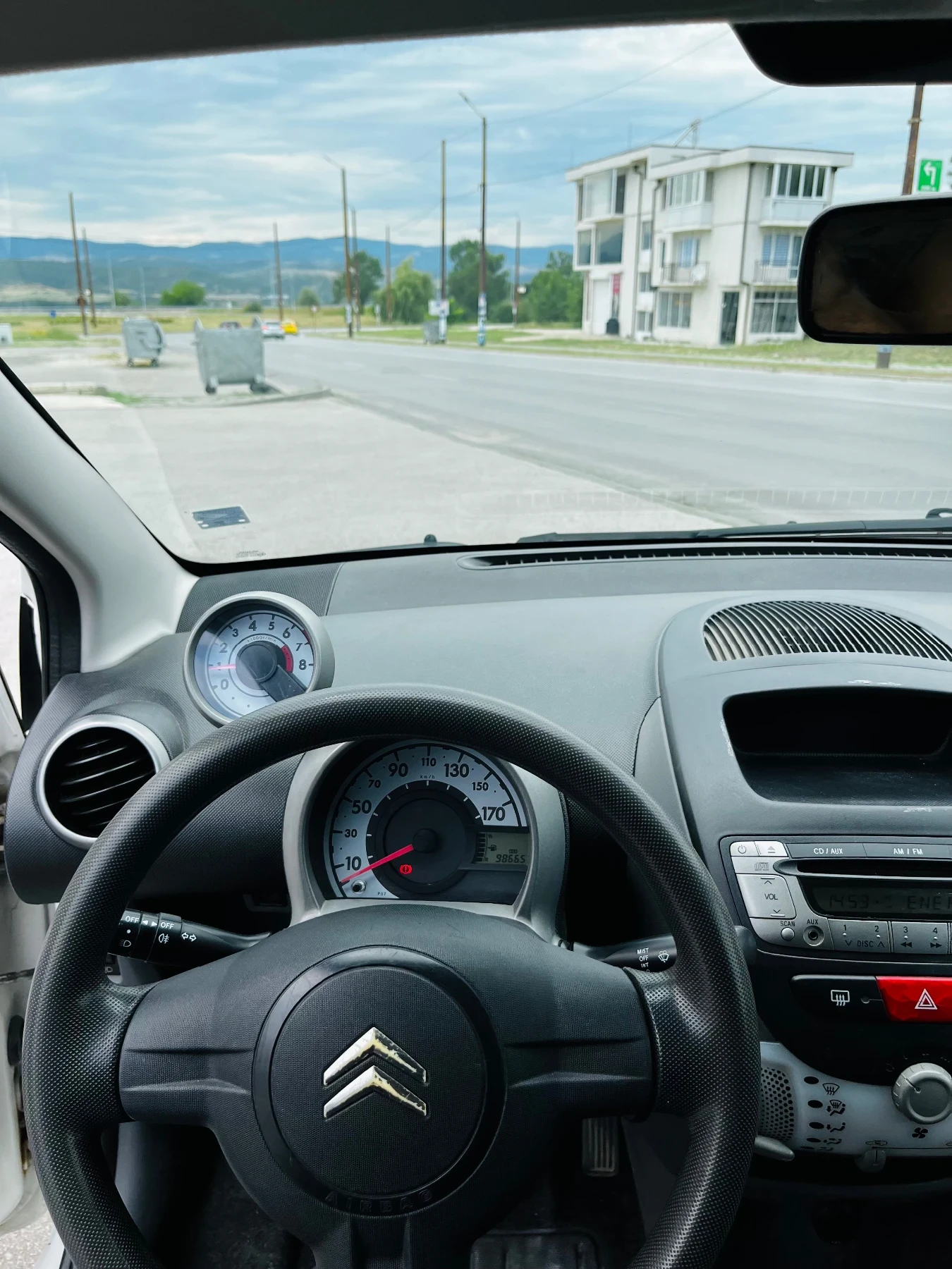 Citroen C1 ГАЗ/Бензин, Климатик. Реални 98 665 км., снимка 17 - Автомобили и джипове - 55142451