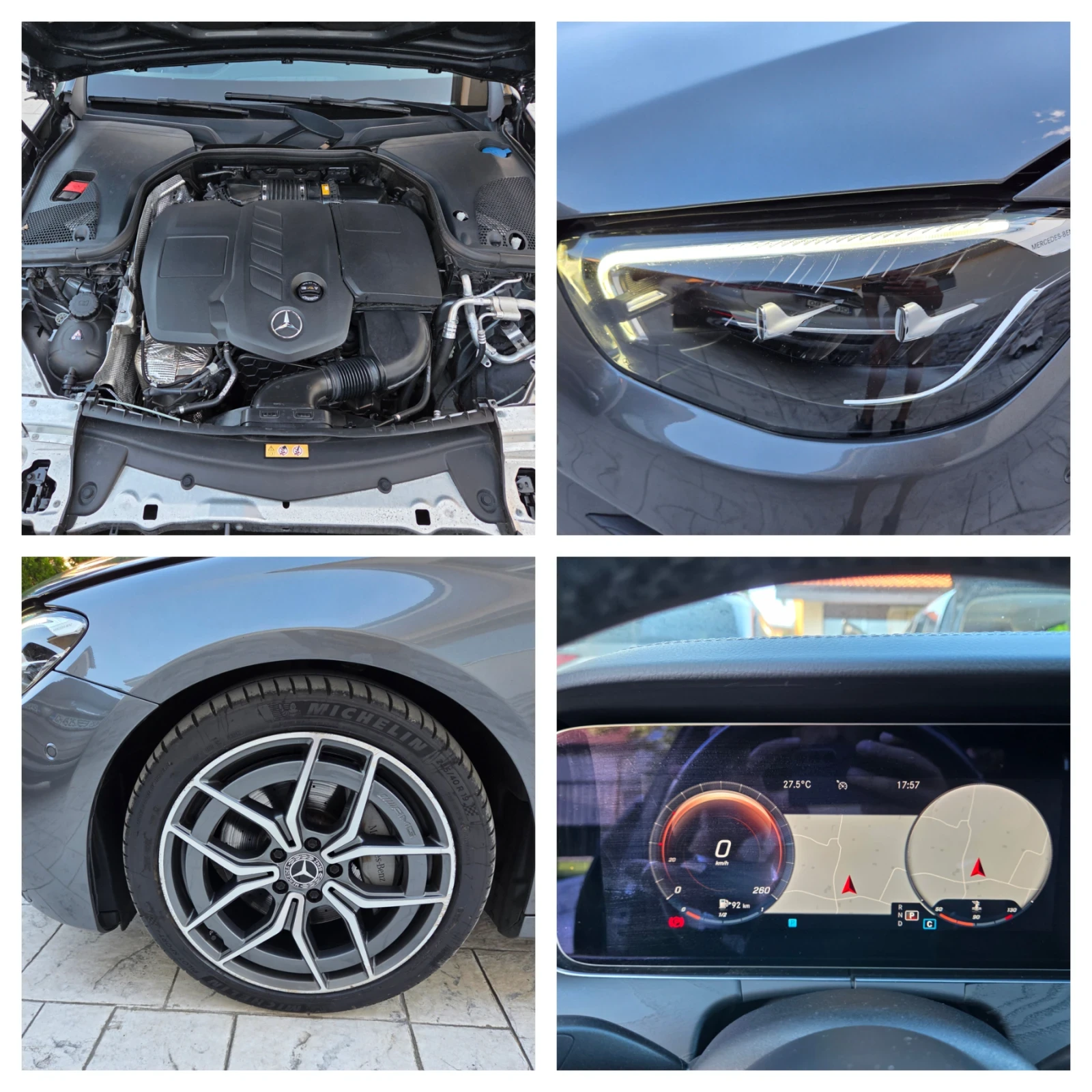 Mercedes-Benz E 220 2.2 CDI AMG, снимка 17 - Автомобили и джипове - 56107831
