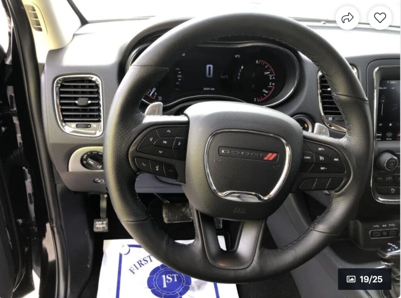 Dodge Durango GT* 3.6* V6* 8ZF* ПОДГРЕВ* КАМЕРА* КЕЙЛЕС* LANE* A, снимка 8 - Автомобили и джипове - 52975625