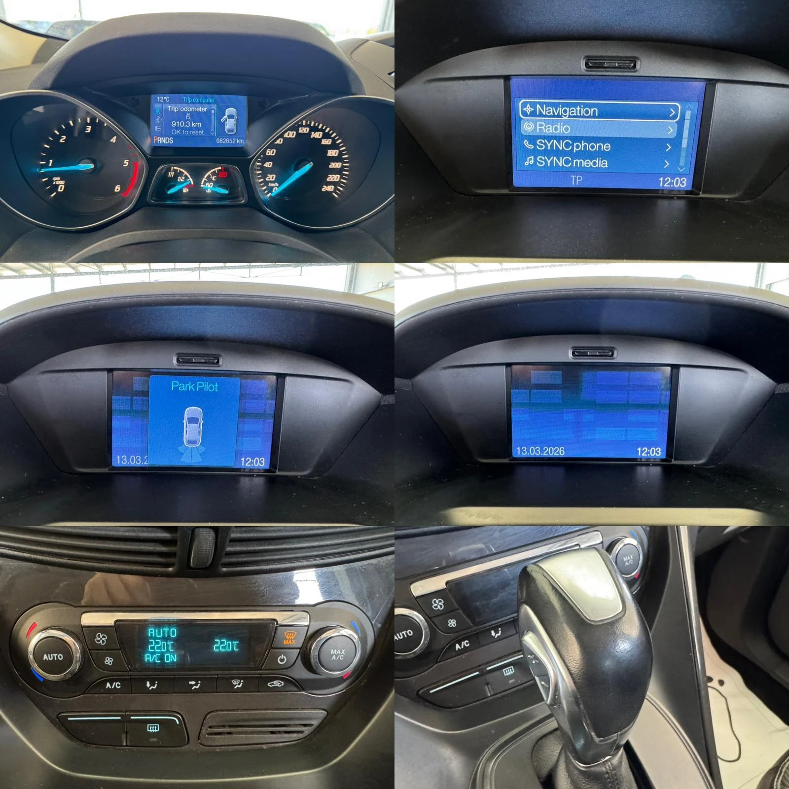 Ford Kuga 2.0D* 163ps* 4x4* 82хл.км* НАВИ* КОЖА* Keyless, снимка 13 - Автомобили и джипове - 53812975