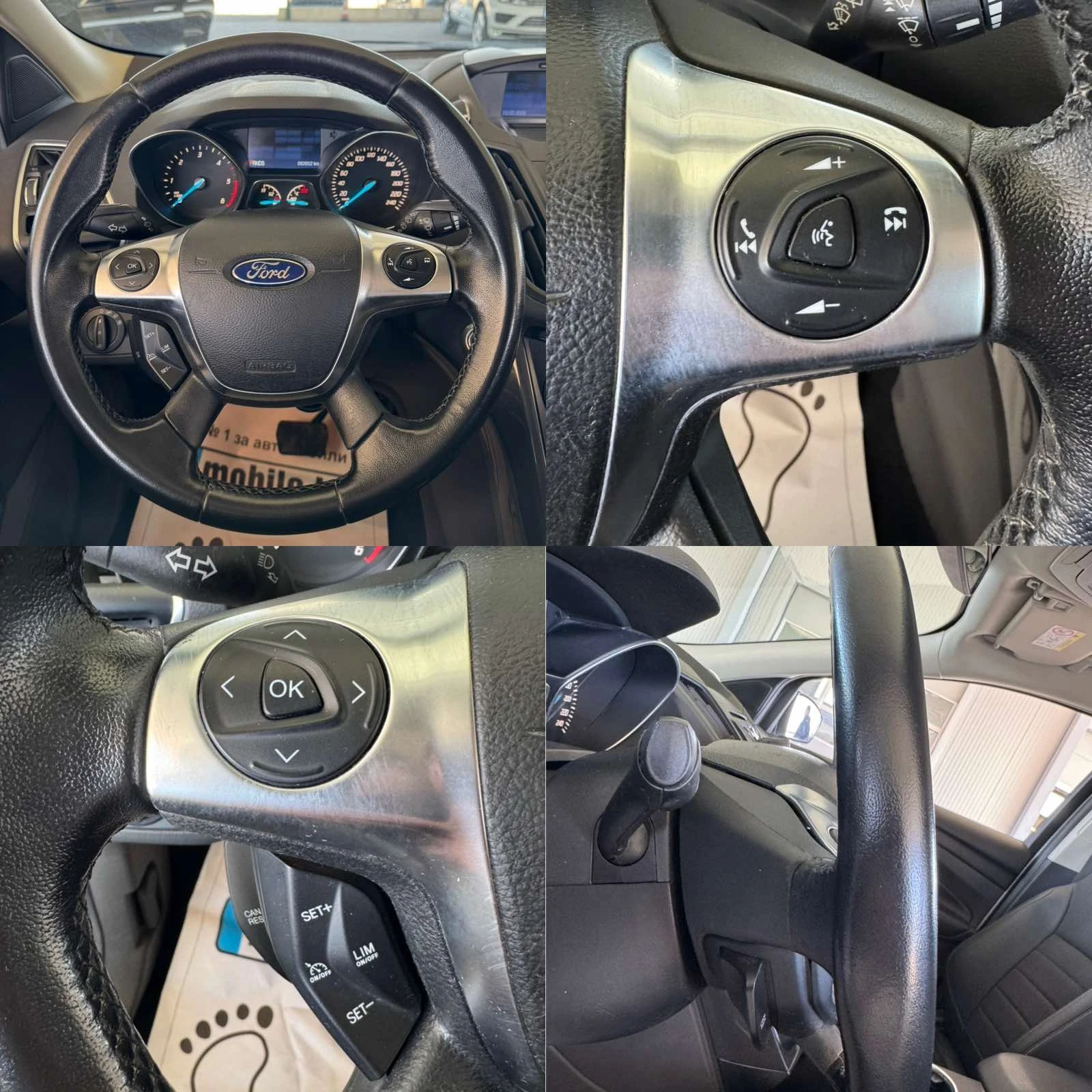Ford Kuga 2.0D* 163ps* 4x4* 82хл.км* НАВИ* КОЖА* Keyless, снимка 12 - Автомобили и джипове - 53812975