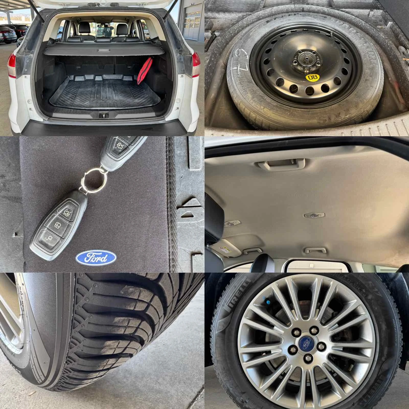 Ford Kuga 2.0D* 163ps* 4x4* 82хл.км* НАВИ* КОЖА* Keyless, снимка 15 - Автомобили и джипове - 53812975