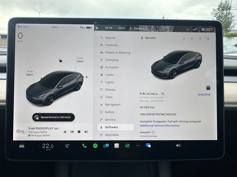 Tesla Model 3 Long Range/4x4/Dual motor/40 хил.км.!!!, снимка 17 - Автомобили и джипове - 41461583