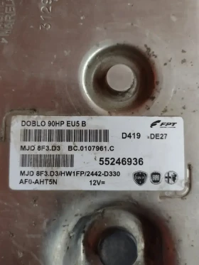 55246936   MJD 8F3.D3 компютър двигател FIAT DOBLO BC.0107961.C, снимка 2 - Части - 48994299