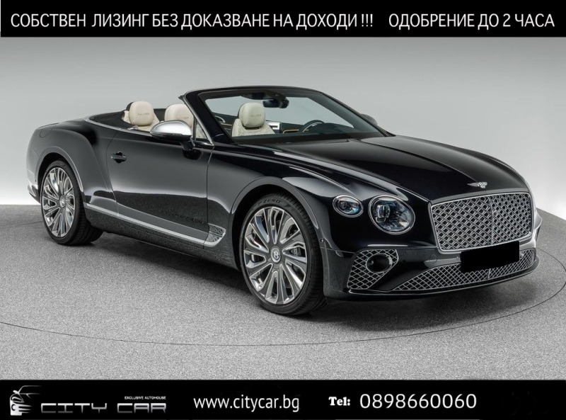 Bentley Continental gt GTC V8/ MULLINER/ B&O/ TOURING/ NIGHT VISION/ 360/, снимка 1 - Автомобили и джипове - 46348342