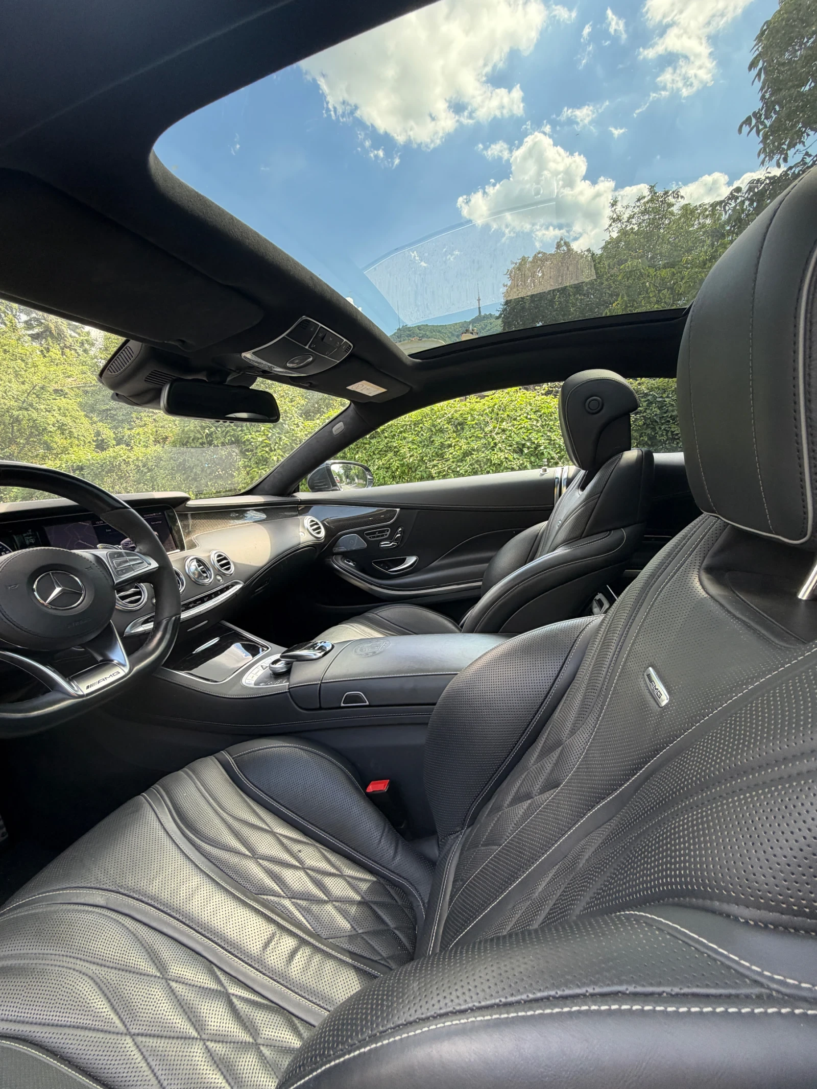 Mercedes-Benz S 63 AMG COUPE /SWAROWSKI/CARBONCERAMIC/FULLEXTRAS, снимка 14 - Автомобили и джипове - 54963918