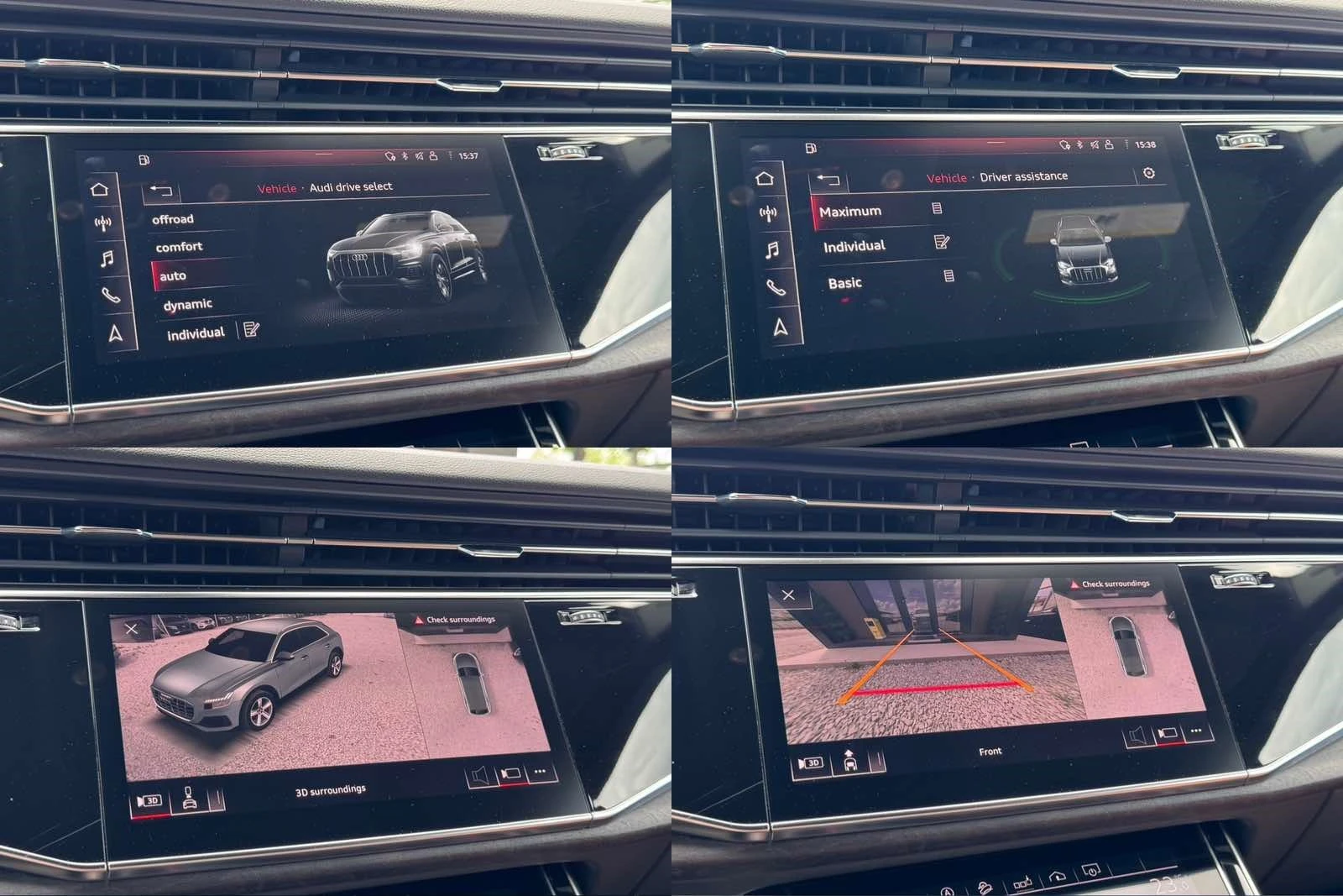 Audi Q8 55TFSI* S-LINE* BLACK OPTICS* BANG&OLUFSEN* 360, снимка 13 - Автомобили и джипове - 55559251