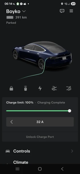 Tesla Model S * S85* CCS2 UPGRADE* 92% BATTERY* , снимка 12