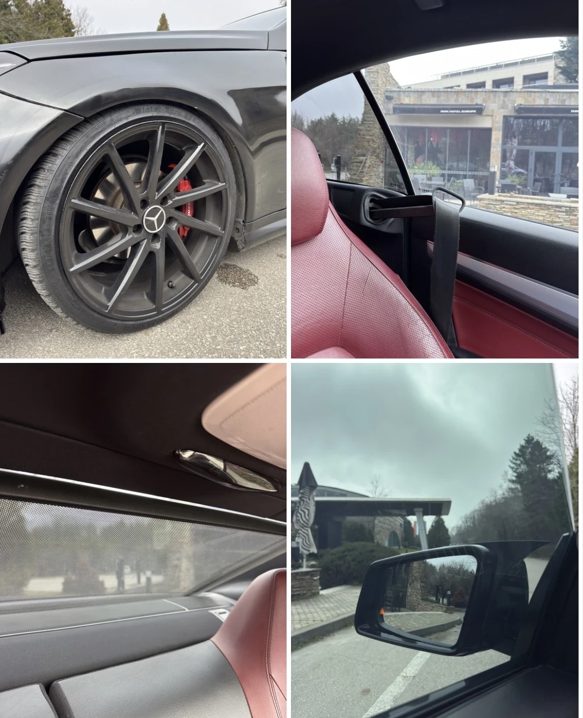 Mercedes-Benz E 220 19  Vossen | Bilstein | Червен салон, снимка 12 - Автомобили и джипове - 53609943