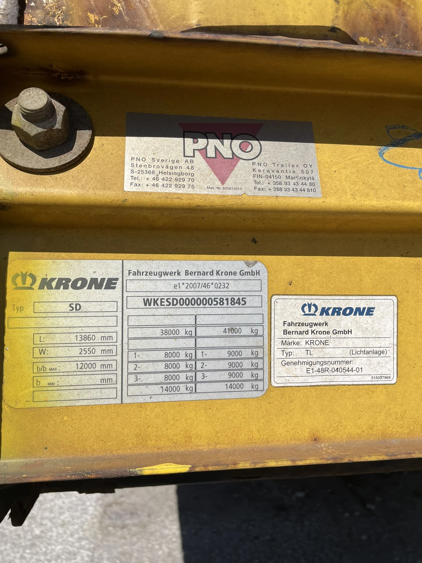 Полуремарке Krone SD  мега, снимка 9 - Ремаркета - 56125430