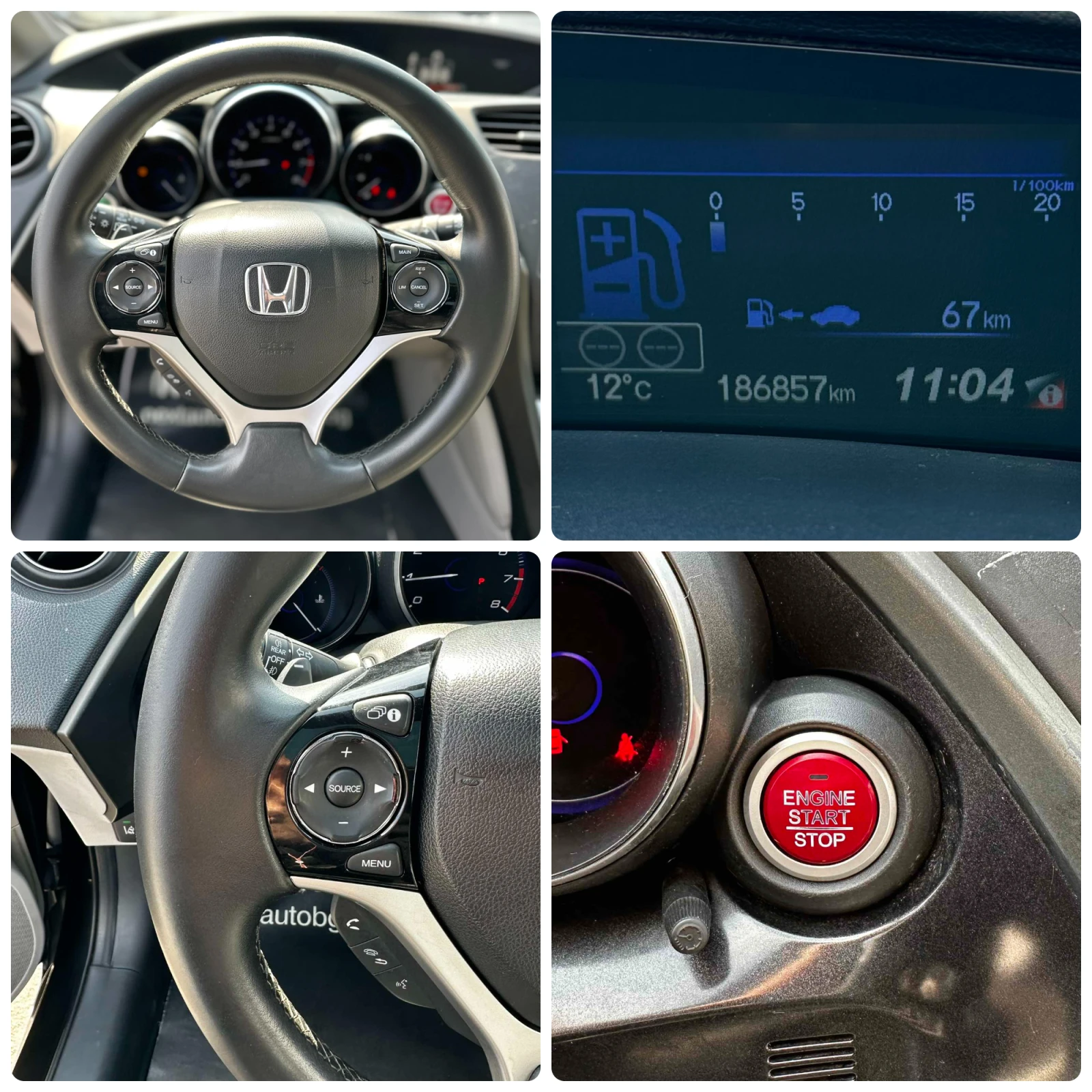 Honda Civic 1.8i 141HP PANO BLIND SPOT LANE ASSIST, снимка 13 - Автомобили и джипове - 53874849