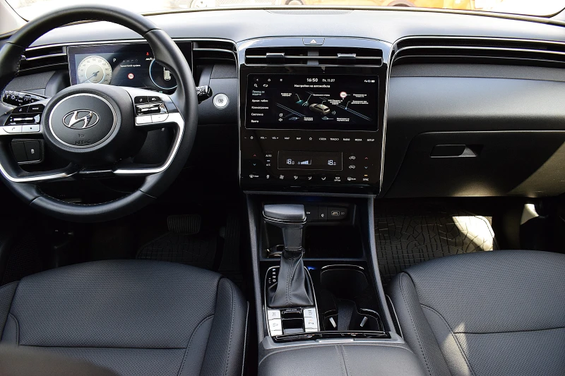 Hyundai Tucson 1.6ШВЕЙЦАРИЯ-БГ.МЕНЮ/ДИСТРОНИК/48V/4X4, снимка 12 - Автомобили и джипове - 52379056