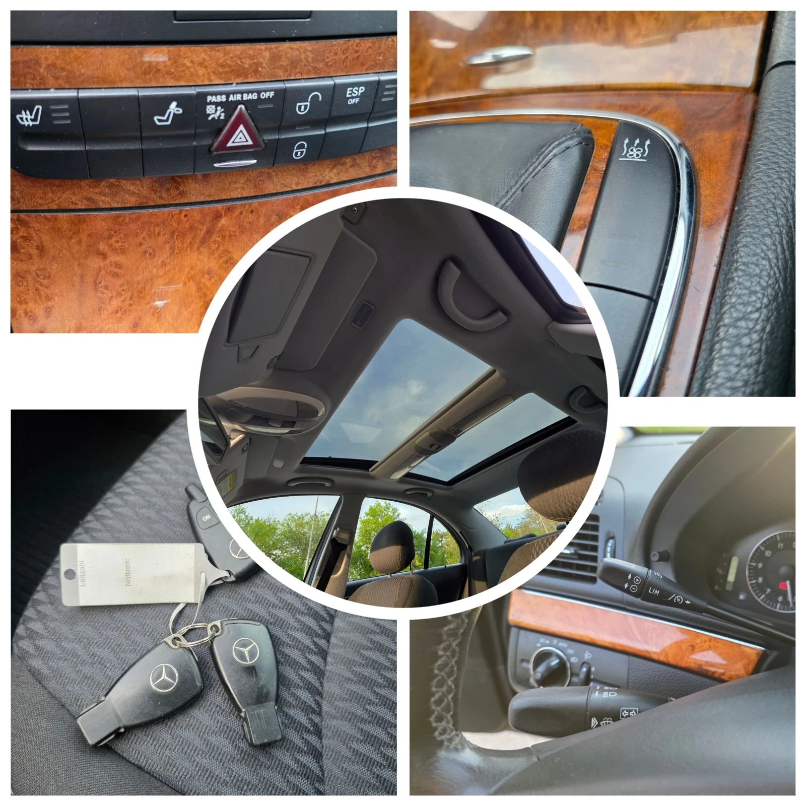 Mercedes-Benz E 200 Kompressor, Elegance, Панорама, Печка , снимка 15 - Автомобили и джипове - 54417666