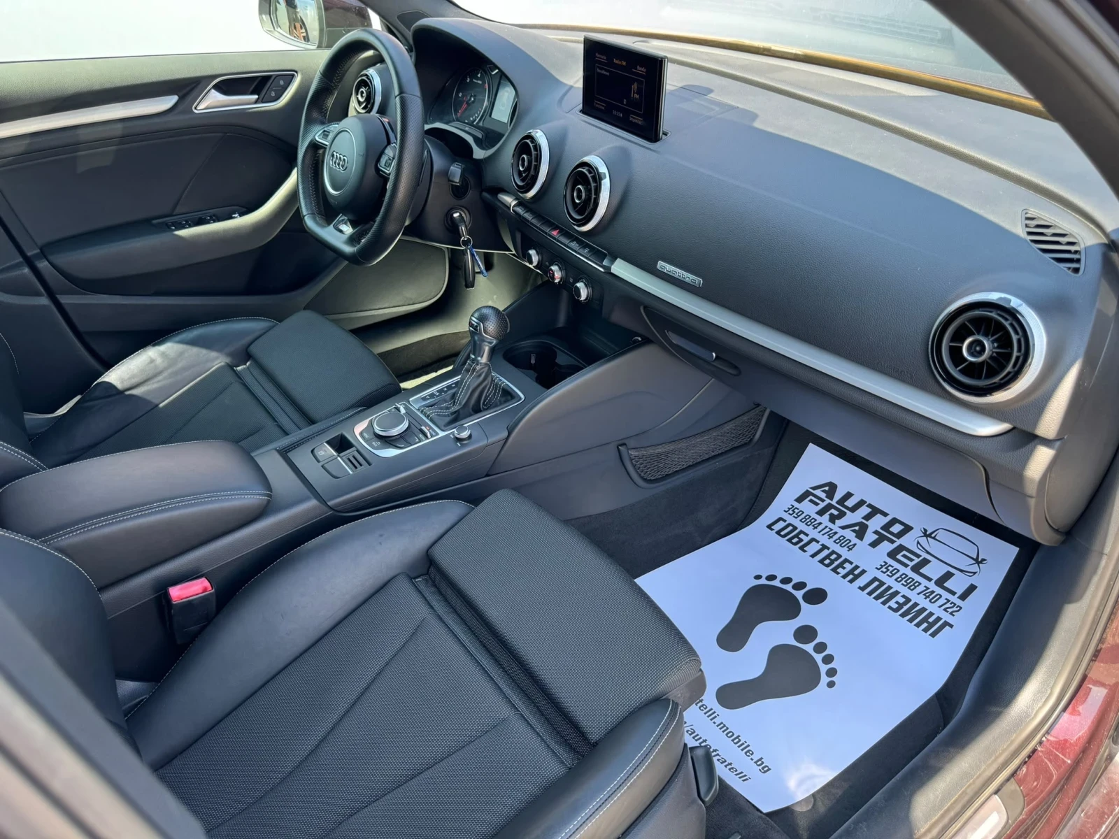 Audi A3 2.0TDI 3xS line quattro* ЛИЗИНГ* БАРТЕР, снимка 11 - Автомобили и джипове - 55624461