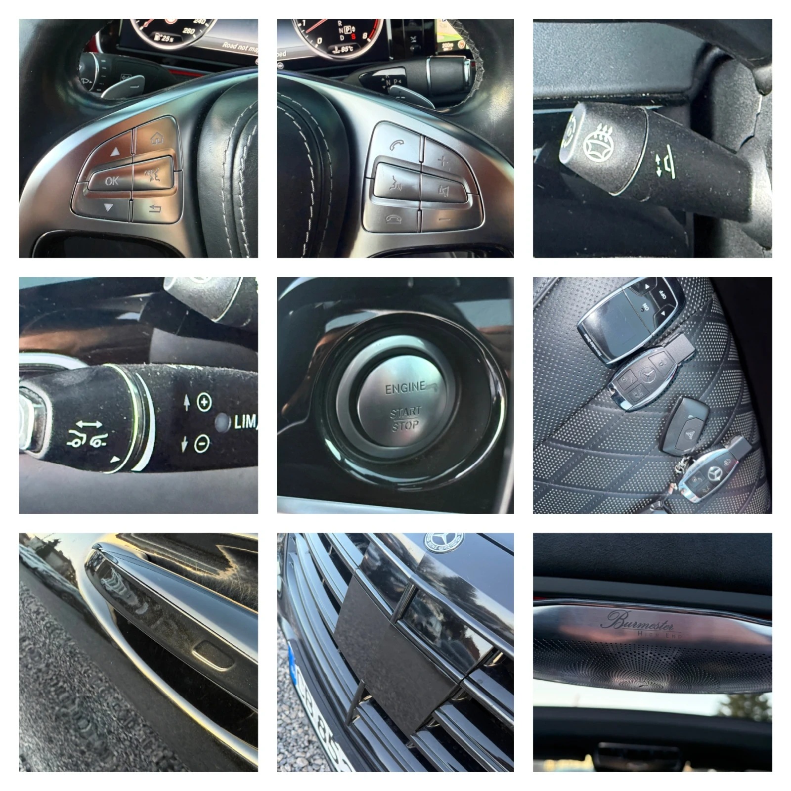 Mercedes-Benz S 500 4MATIC/designo/360/Burmester/Full Led/Панорама/EU6, снимка 16 - Автомобили и джипове - 53803204