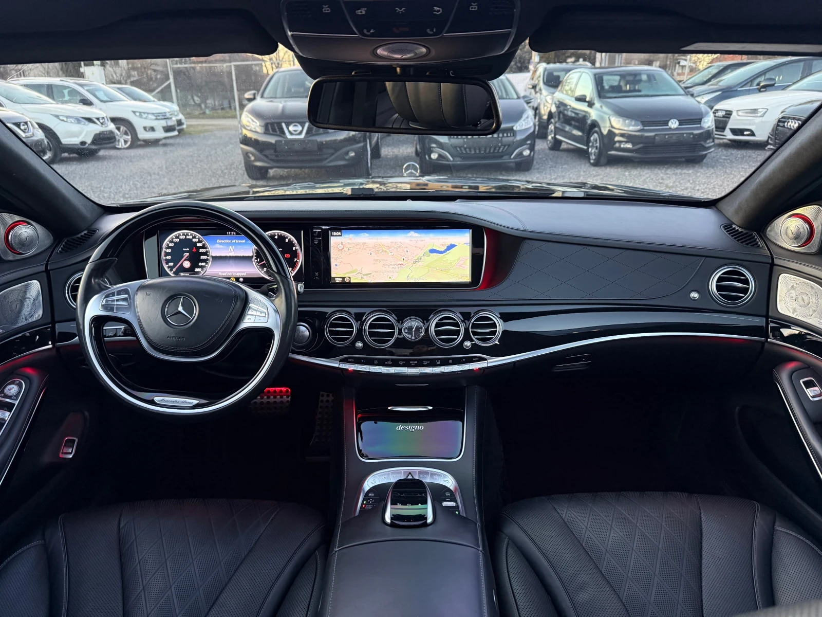 Mercedes-Benz S 500 4MATIC/designo/360/Burmester/Full Led/Панорама/EU6, снимка 9 - Автомобили и джипове - 53803204