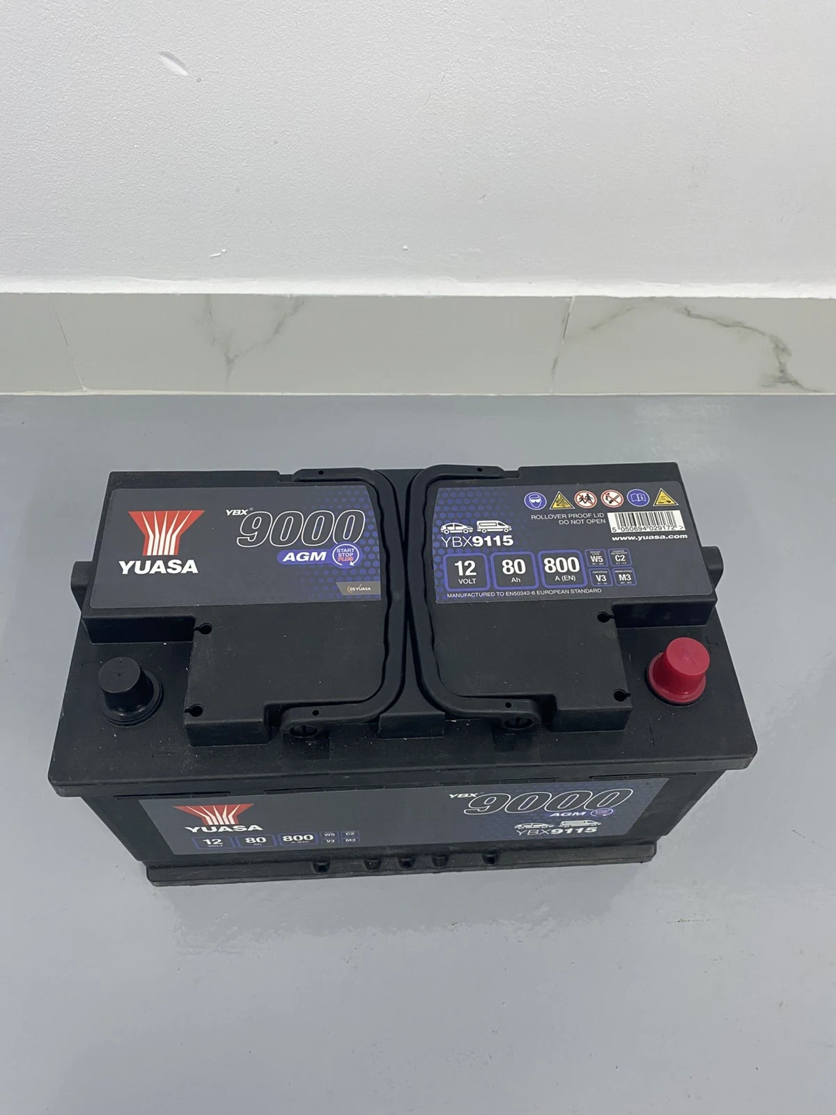 �������� ���������� YUASA 9000  YBX9115  AGM 80AH  800A R+ | Mobile.bg � ����������� 3
