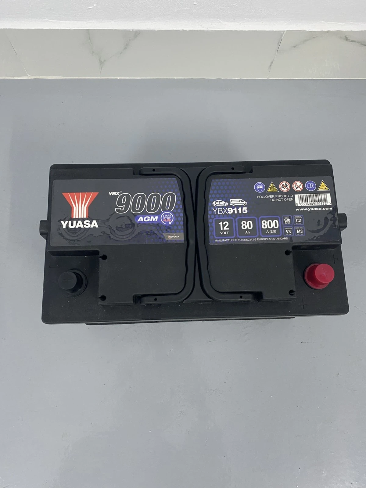 �������� ���������� YUASA 9000  YBX9115  AGM 80AH  800A R+ | Mobile.bg � ����������� 1