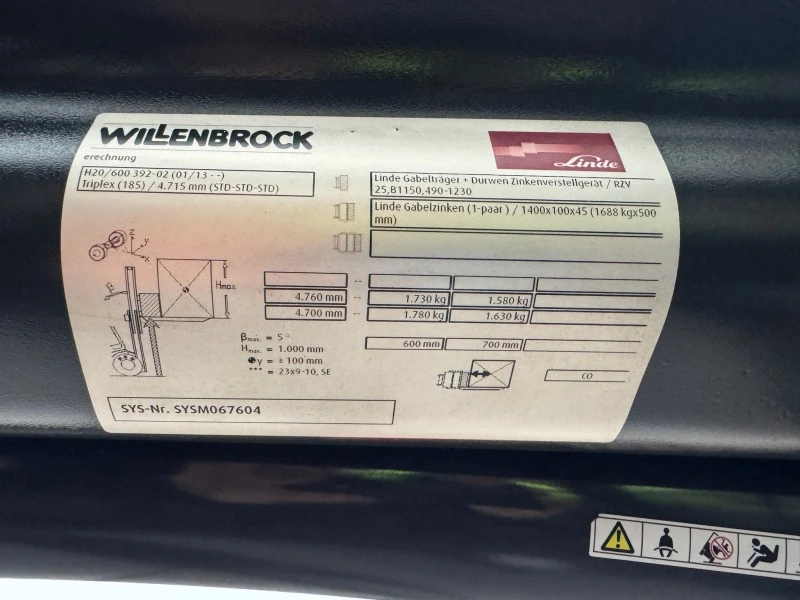 Мотокар Linde Газ, снимка 15 - Индустриална техника - 45091560