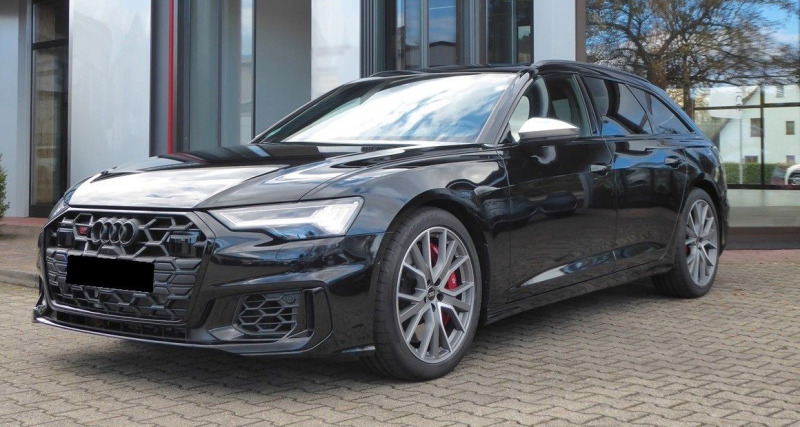 Audi S6 Avant = Exclusive Titan Black Optic= Гаранция, снимка 1 - Автомобили и джипове - 45479557