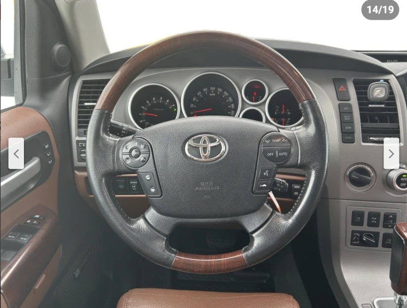 Toyota Sequoia 5.7* V8* PLATINUM* ПОДГРЕВ* ОБДУХВАНЕ* КАМЕРА* JBL, снимка 11 - Автомобили и джипове - 53262009