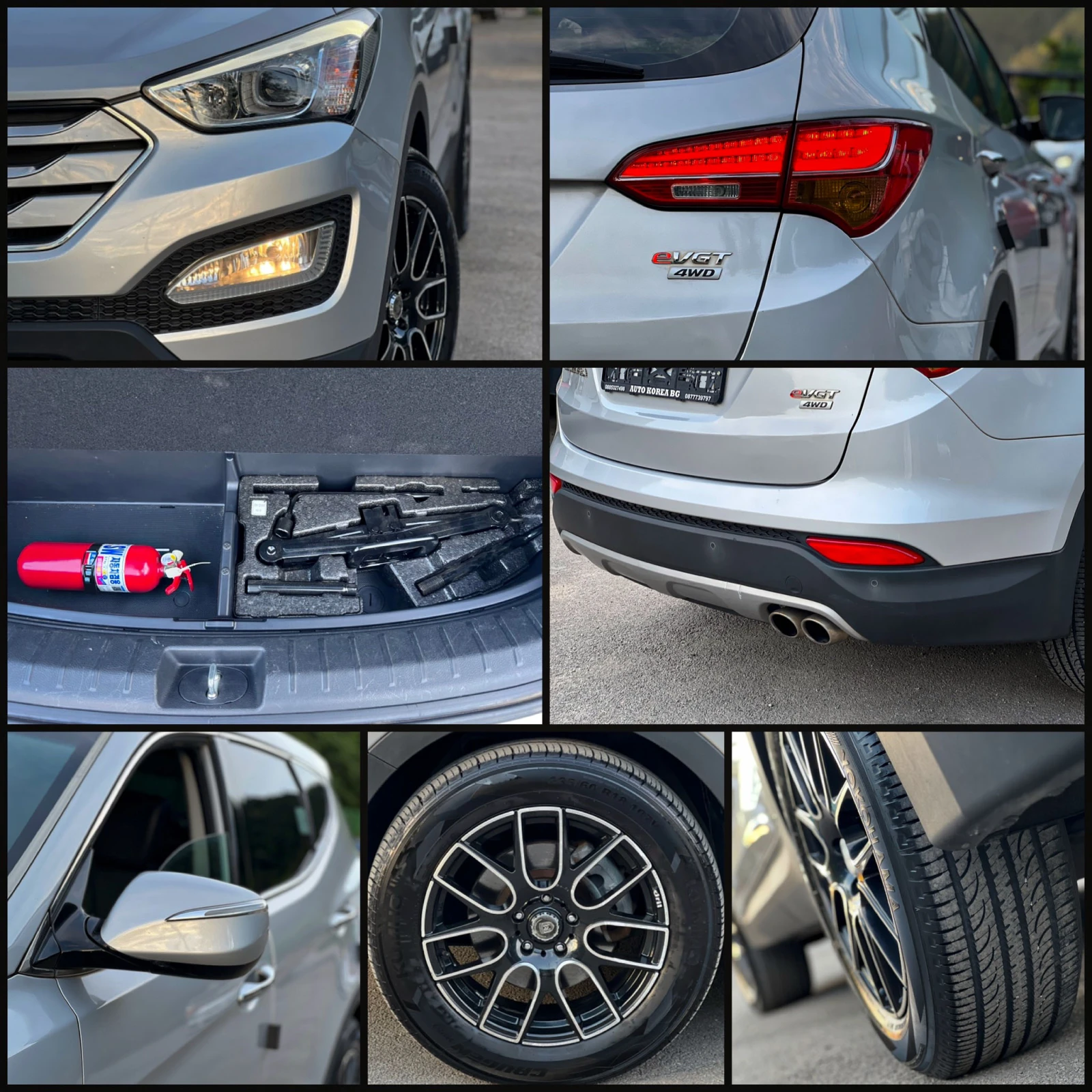 Hyundai Santa fe 2.0CRDI / 4x4 / АВТОМАТИК / 7 МЕСТА !!!, снимка 15 - Автомобили и джипове - 54959702